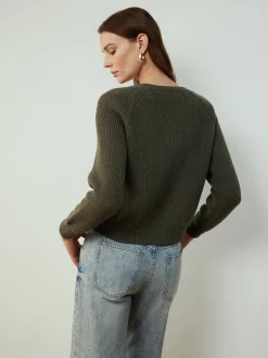 Retro Button Twist Cardigan