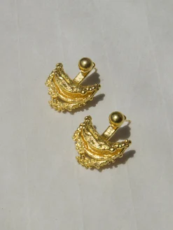Retro Irregular Curved Stud Earrings