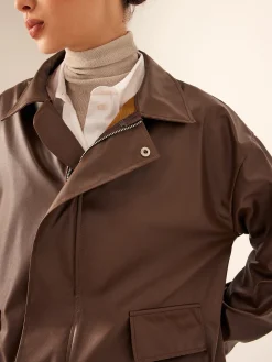 Retro Loose Motorcycle Faux Leather Jacket