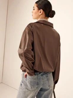 Retro Loose Motorcycle Faux Leather Jacket