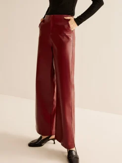 Retro Regular PU Leather Pants