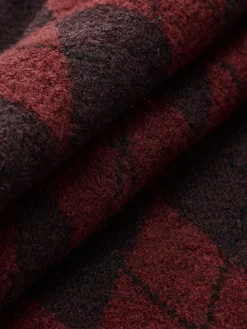 Retro Rhombic-Pattern Sweater
