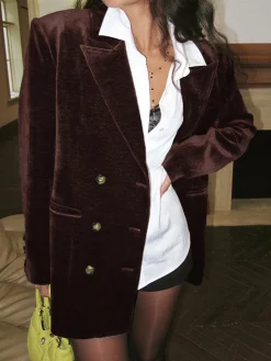 Retro Velvet Blazer