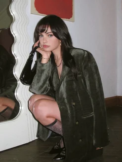 Retro Velvet Blazer