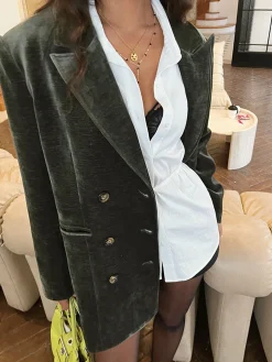 Retro Velvet Blazer