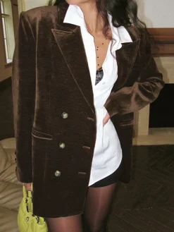 Retro Velvet Blazer