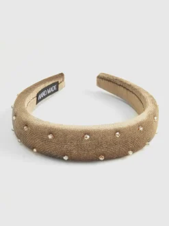 Retro Velvet Rhinestone Headband