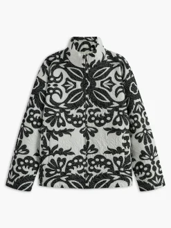 Retro Zipper Quilted Winter Coat