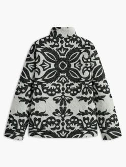 Retro Zipper Quilted Winter Coat