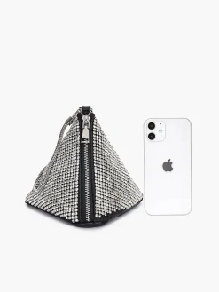 Rhinestone Triangle Mini Bag