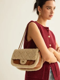 Rhombic Plush Small Pillow Bag