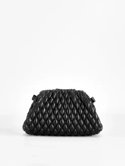 Rhombus Clutch & Shoulder Dumpling Bag