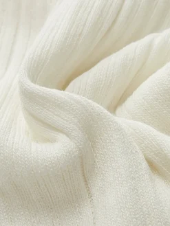 Ribbed Metal Knotted Sweater