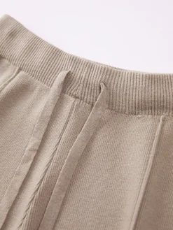 Ribbed Mystique Wide Leg Pants