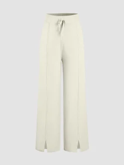 Ribbed Mystique Wide Leg Pants