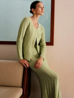 Ribbed Split Sweater Co-ords