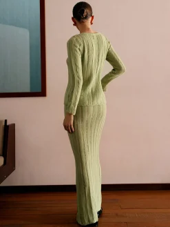 Ribbed Split Sweater Co-ords