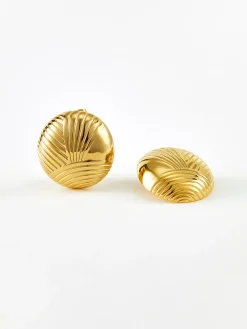 Ripple Oblate Earrings