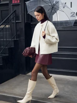 Romance Button Shift Coat