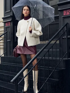 Romance Button Shift Coat