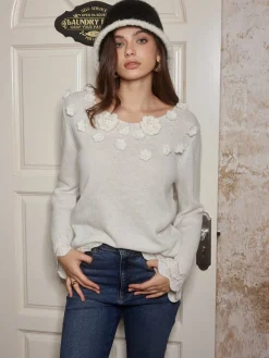Romance 3D Flower Knit Top