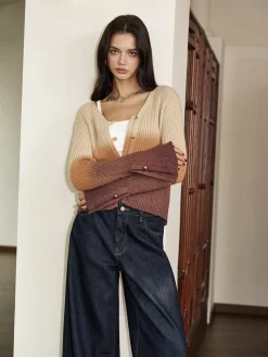 Romance Ombre Button Cardigan