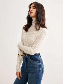 Romance Turtleneck Slim Blouse