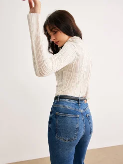 Romance Turtleneck Slim Blouse
