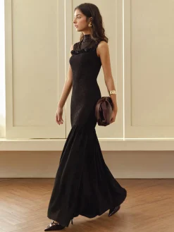 Rosette Panel Tank Dress