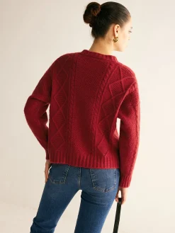 Round Neck Button Down Twist Cardigan