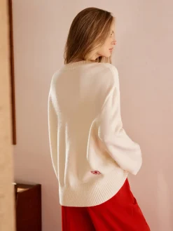 Round Neck Jacquard Sweater