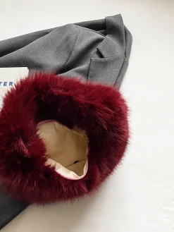 Rounded Fuzzy Handbag