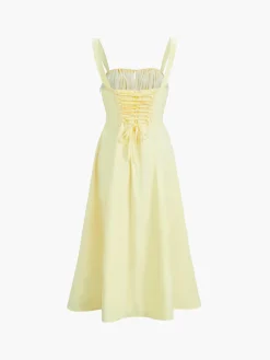 Ruched Cup Detail Long Sundress