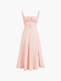 Ruched Cup Detail Long Sundress