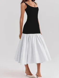 Ruffle Long Cami Sundress
