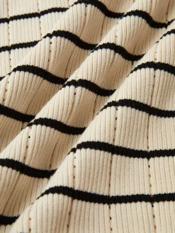 Ruffle Striped Sweater Cami Dress