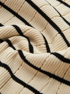 Ruffle Striped Sweater Cami Dress