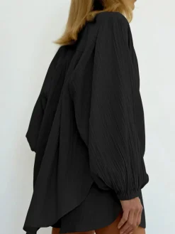 Santorini Textured Two Piece Shorts Set