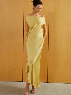 Satin Backless Sleeveless Long Dress