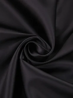 Satin Mock Neck Tie Back Short Dress