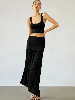 Sea Breeze Crop Knit Top