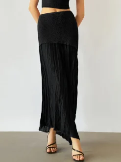 Sea Breeze Patchwork Maxi Skirt