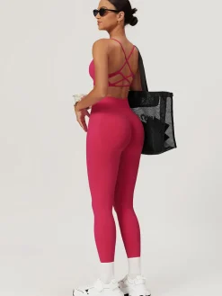 Seamless Cross Back Sports Bra