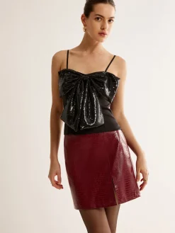 Sequins Bow Cami Top