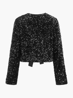 Sequins Velvet Bow Blazer