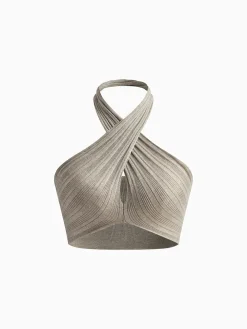 Sexy Halter Backless Skirt Set