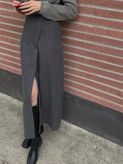 She's Effortless Slit Maxi Skirt