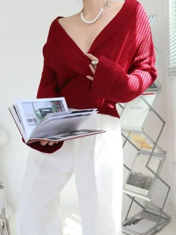 She's Effortless Wrap Sweater
