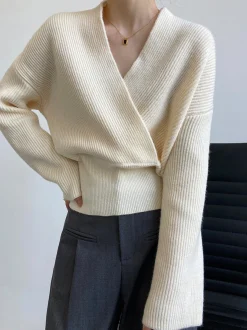 She's Effortless Wrap Sweater