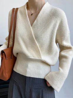 She's Effortless Wrap Sweater